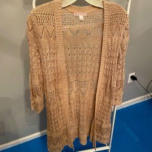 Gold long sweater db brand size S, in great condition!!